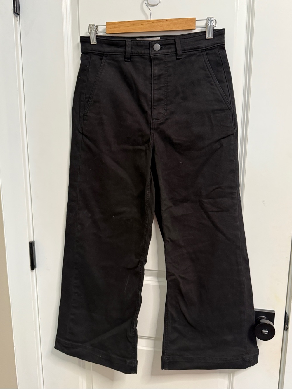 Everlane Black Wide Leg High-Rise Jeans